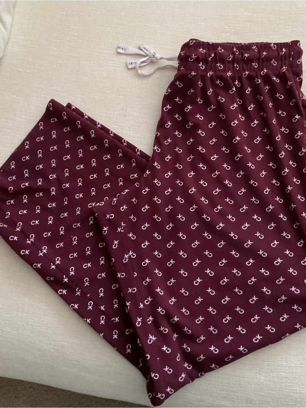 Calvin Klein Two Piece Fleece Long Sleeve Pajama Matching Set Loungewear Pants - Picture 6 of 9